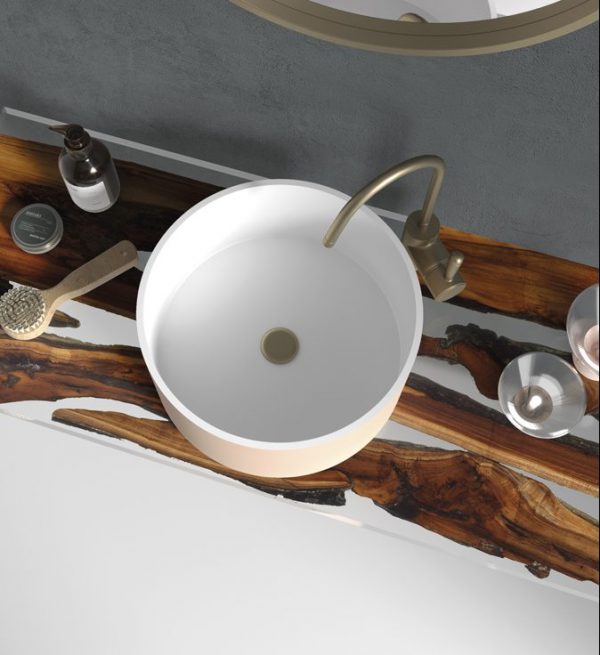 Top Lavabo Atlantic Wood Milk